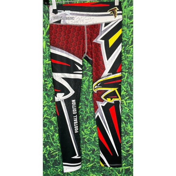 NWT Atlanta Falcons Fiber FBR Football Edition NFL Crop Leggings OS Fits Most - Picture 1 of 5
